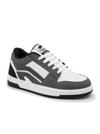 TIGRX Grey & White Premium Casual Sneakers for Men | Lightweight Streetwear Shoes
