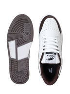 TIGRX White & Brown Premium Casual Sneakers for Men | Lightweight Streetwear Shoes