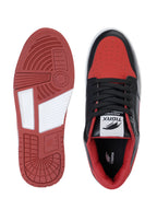 TIGRX Black Red & White Premium Casual Sneakers for Men | Lightweight Streetwear Shoes
